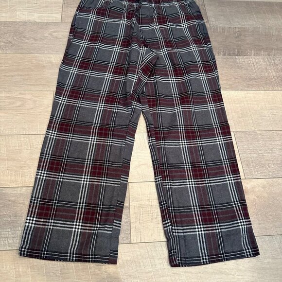 SONOMA MENS 2 PIECE PAJAMA SET RED GRAY PLAID NEW LARGE - Picture 9 of 13